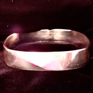 Solid Square Smooth Bangle Bracelet High Polished